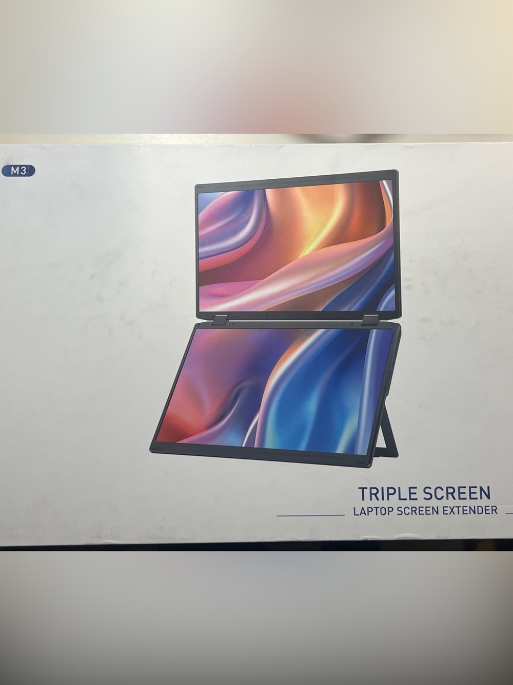 M3 Triple Screen Laptop Screen Extender - Black